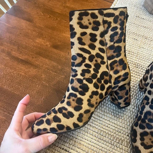 NWT J. Crew Haircalf Cheetah Ankle Boot - Picture 8 of 12